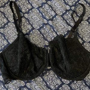 Calvin Klein black lace bra 36dd